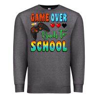 Charcoal Heather game over back to school Premium Sweatshirt - BundleAndBundleShop
