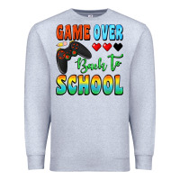 Heather Grey game over back to school Premium Sweatshirt - BundleAndBundleShop