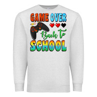 Oatmeal Heather game over back to school Premium Sweatshirt - BundleAndBundleShop