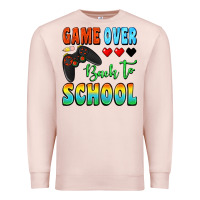 Pale Pink game over back to school Premium Sweatshirt - BundleAndBundleShop