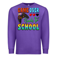 Purple game over back to school Premium Sweatshirt - BundleAndBundleShop