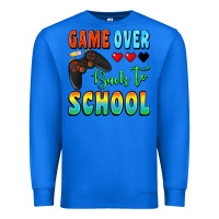 True Royal game over back to school Premium Sweatshirt - BundleAndBundleShop