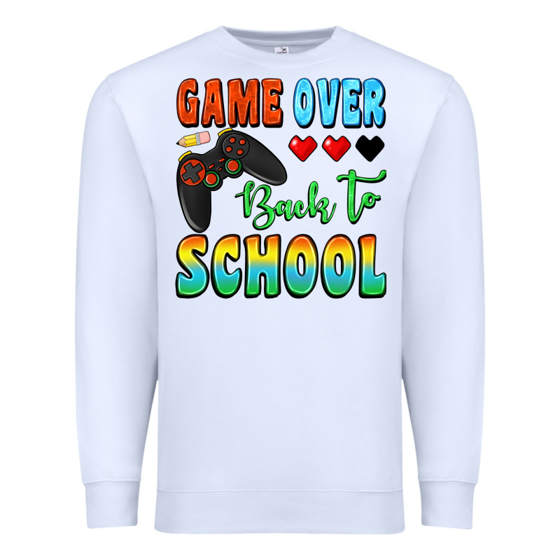 Game Over Back To School Premium Sweatshirt by BundleAndBundleShop | Teevron