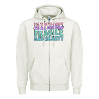Oatmeal Heather i'm too clumsy to be around fragile masculinity Zipper Hoodie - MaliasSmallBusiness