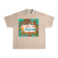 French Oak pumpkin spice and everything nice Urban Heavy Tee - BundleAndBundleShop