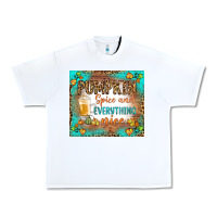 White pumpkin spice and everything nice Urban Heavy Tee - BundleAndBundleShop