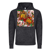 Vintage Black christmas pig  tartan with  hay and christmas ligh Vintage Hoodie - FaDigitalArtStudio