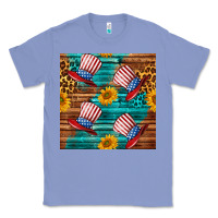 Colony Blue celebrity hat with leopard Classic Tee - BundleAndBundleShop