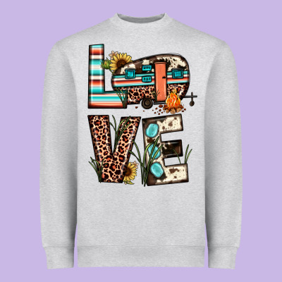 Love Camp Heavyweight Sweatshirt Designed By Jahusdesignshop