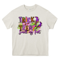Cream Trick or treat smell my feet Heavy Core Tee - RanaPortraitStore