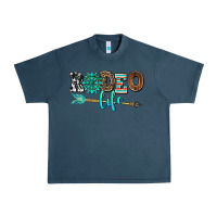 Midnight Navy rodeo life with gemstone Urban Heavy Tee - AdoDesignShop