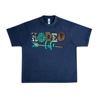 Navy rodeo life with gemstone Urban Heavy Tee - AdoDesignShop
