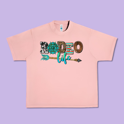 Rodeo Life With Gemstone Urban Heavy Tee Designed By Adodesignshop