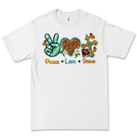 White peace love jesus Premium Tee - texasbilliewilder