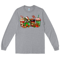 Heather Grey trex coffee cups Long Sleeve Tee - Jasminsmagicworld