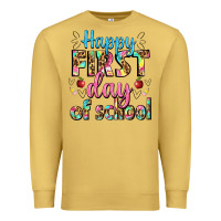 Antique Gold happy first day of school Premium Sweatshirt - BundleAndBundleShop