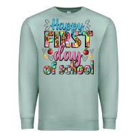 Seafoam happy first day of school Premium Sweatshirt - BundleAndBundleShop
