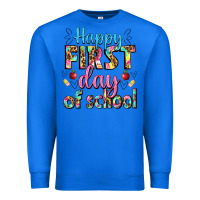 True Royal happy first day of school Premium Sweatshirt - BundleAndBundleShop