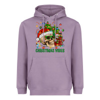 Lavender Christmas Vibes Heavyweight Hoodie - BundleAndBundleShop