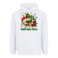White Christmas Vibes Heavyweight Hoodie - BundleAndBundleShop