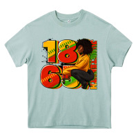 Arona 1865 Juneteenth afro woman Heavy Core Tee - RanaPortraitStore
