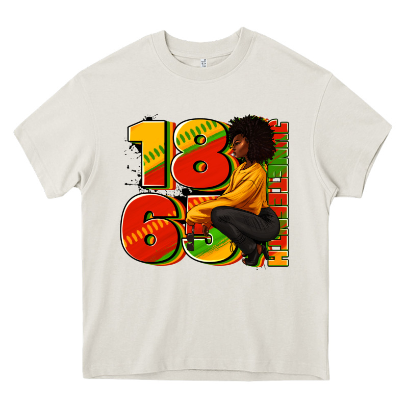 1865 Juneteenth Afro Woman Heavy Core Tee by RanaPortraitStore | Teevron