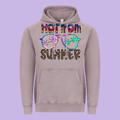 Hot Mom Summer Vintage Hoodie Designed By Cowhidedigitalart