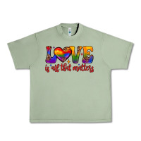 Oil Green love is all that matters Urban Heavy Tee - JahusDesignShop