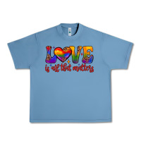 Pebble Blue love is all that matters Urban Heavy Tee - JahusDesignShop