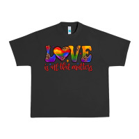 Pigment Black love is all that matters Urban Heavy Tee - JahusDesignShop