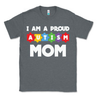Charcoal Heather LIL Autism Mom Classic Tee - CowhideDigitalArt