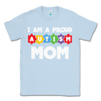Dusty Blue LIL Autism Mom Classic Tee - CowhideDigitalArt