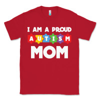 Red LIL Autism Mom Classic Tee - CowhideDigitalArt