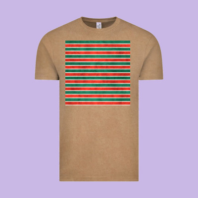 Christmas Stripes Seamless Pattern Vintage Tee Designed By Bundleandbundleshop