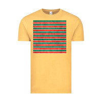 Vintage Mustard christmas stripes seamless pattern Vintage Tee - BundleAndBundleShop