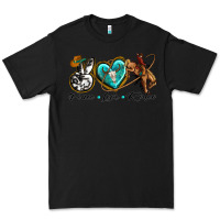Black peace love rodeo Premium Tee - texasbilliewilder