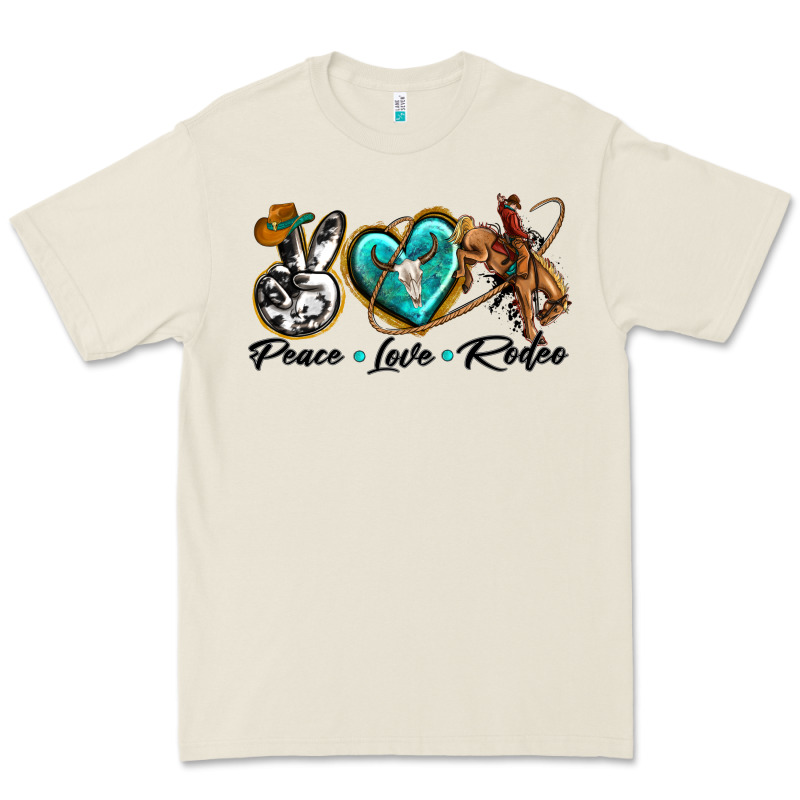 Peace Love Rodeo Premium Tee by texasbilliewilder | Teevron