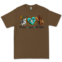 Cacao peace love rodeo Premium Tee - texasbilliewilder