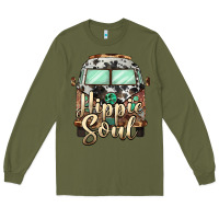 Army Green hippie soul caravan Long Sleeve Tee - BarkalooDesign