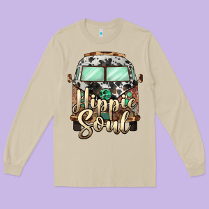 Hippie Soul Caravan Long Sleeve Tee Designed By Barkaloodesign