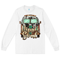 White hippie soul caravan Long Sleeve Tee - BarkalooDesign