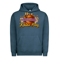 Pigment Midnight Navy It's a Basketball kinda day Urban Hoodie - HowdyJamesFarm