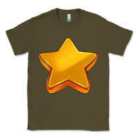 Army Green 3d golden stars Classic Tee - AdoDesignShop