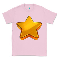 Bubblegum Pink 3d golden stars Classic Tee - AdoDesignShop