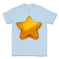 Dusty Blue 3d golden stars Classic Tee - AdoDesignShop