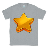 Heather Grey 3d golden stars Classic Tee - AdoDesignShop