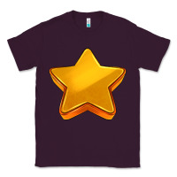 Plum 3d golden stars Classic Tee - AdoDesignShop