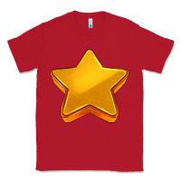 Red 3d golden stars Classic Tee - AdoDesignShop