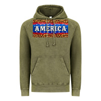 Vintage Olive america license plate Vintage Hoodie - HRA Design Shop