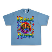 Pebble Blue proud friend Urban Heavy Tee - JahusDesignShop